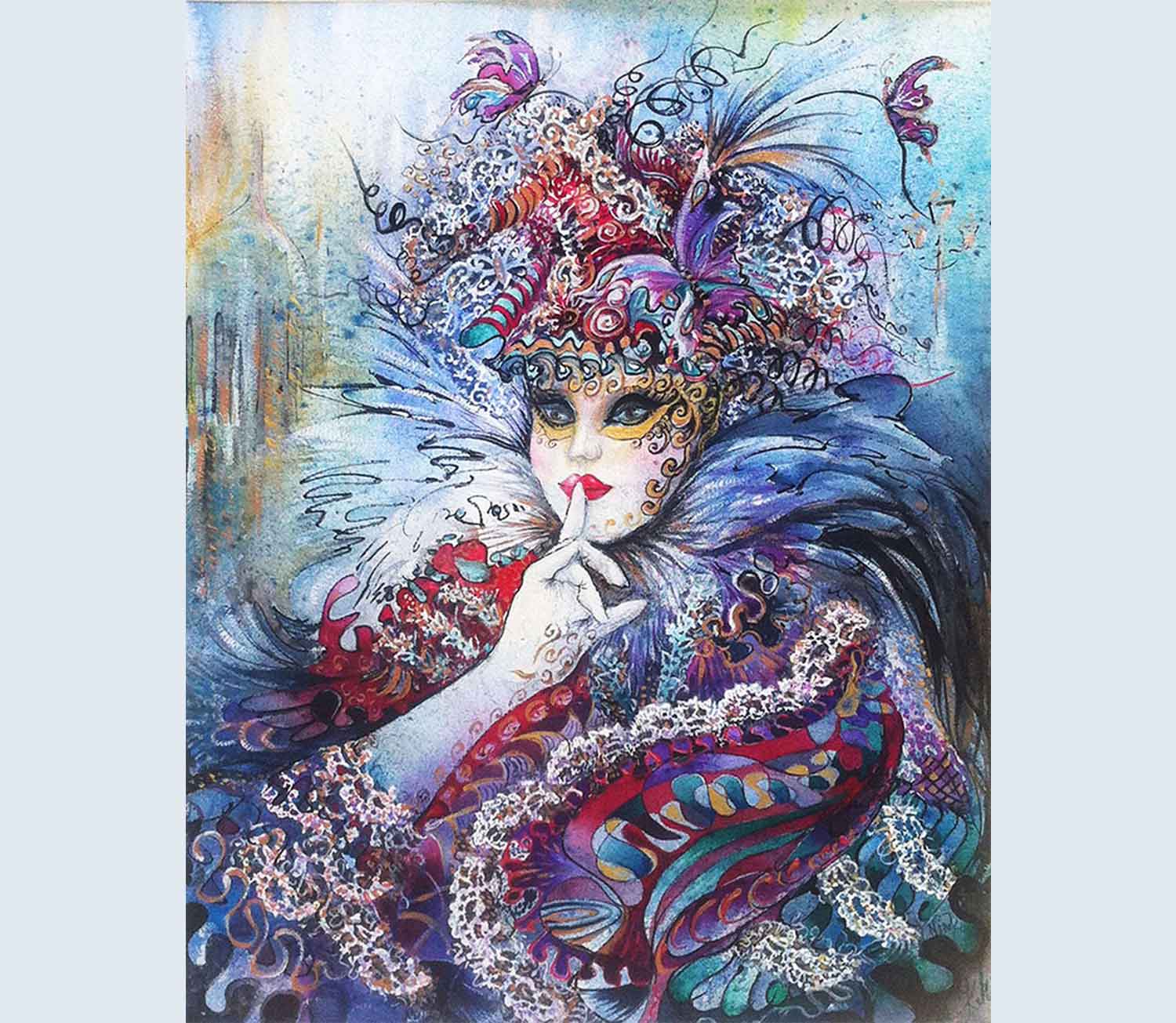 Venetian Masquerade Painting